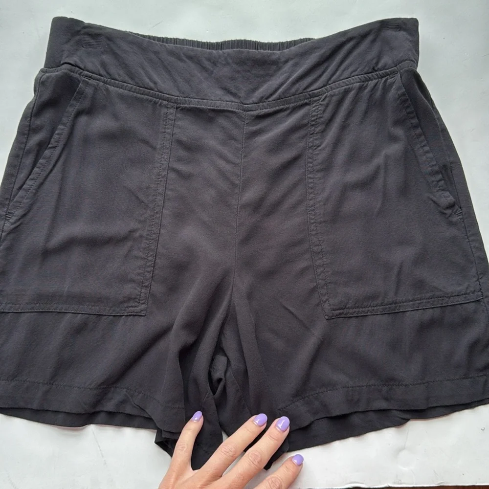 Wildfox Relaxed Fit Pull-On Lounge‎ Shorts Lightweight Black Women’s SmPockets